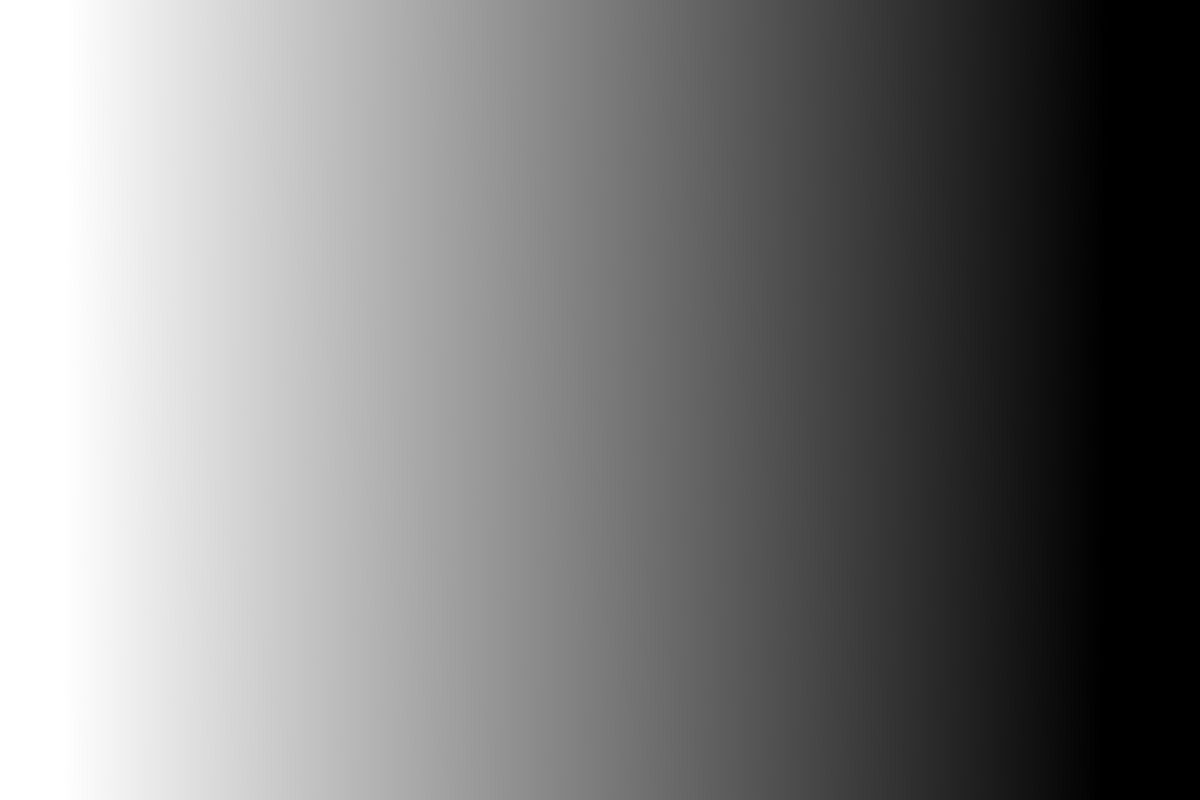 Unprocessed continuous black-to-white reference gradient