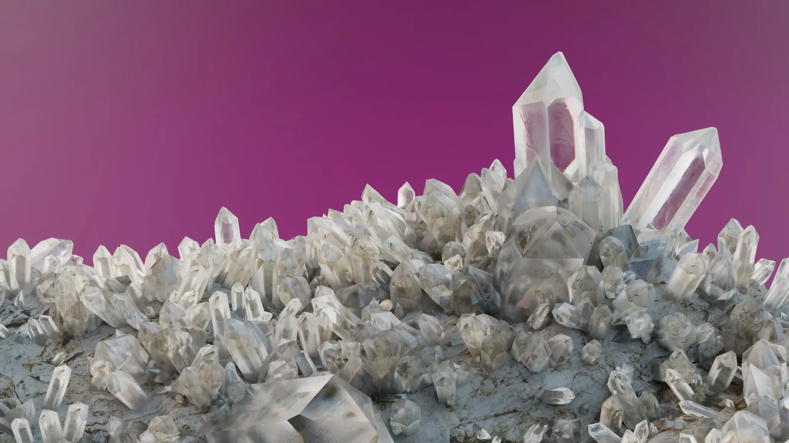 Crystal formation material study