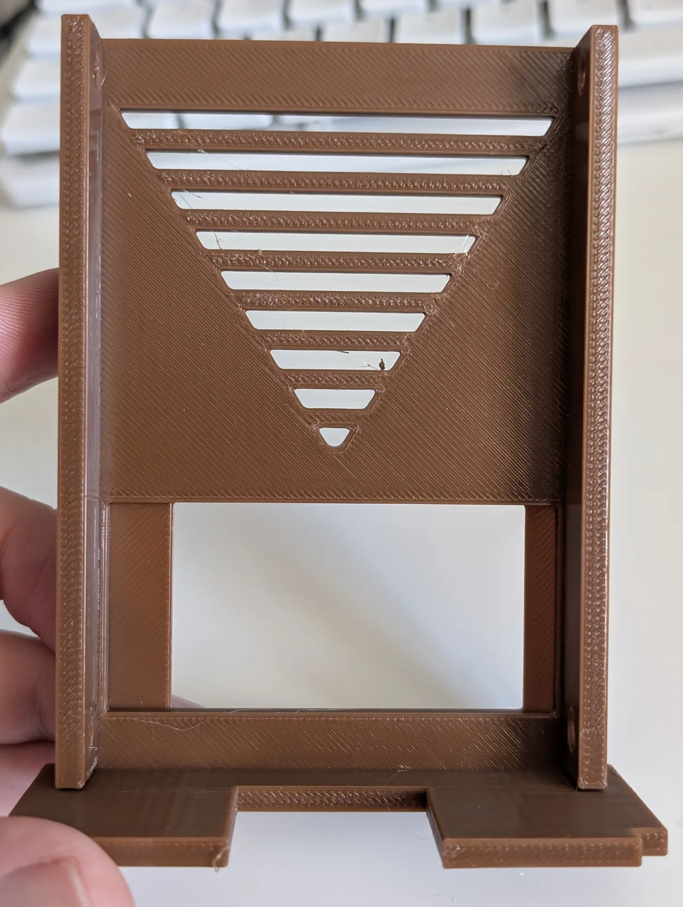 Back of the printed sensor enclosure lid