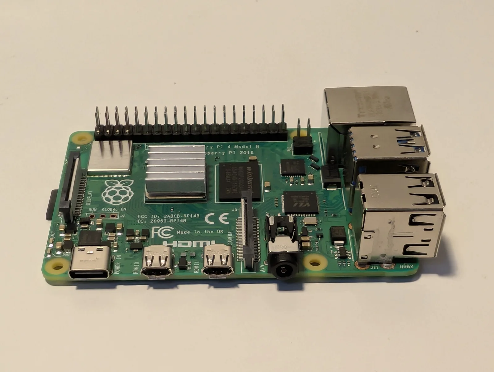 Raspberry Pi 4B used to prepare images and drive the e-paper display